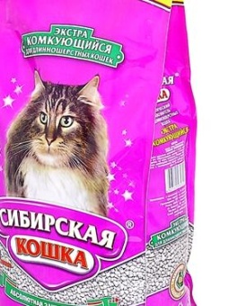 Сибирская Кошка "Экстра" (комкующийся) 10кг для длиношерстных фото, цены, купить