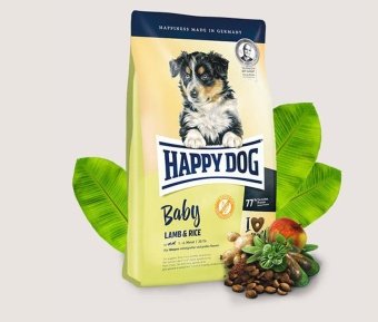 Happy Dog Supreme Young Baby  ягненок и рис для щенков с 4 х недельс чувствительным пищеварением 1кг фото, цены, купить