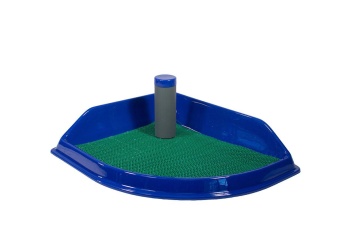 Туалет со столбиком "Рокки" угловой (д/собак) 500*430 фото, цены, купить