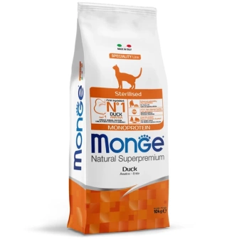 Monge Speciality Line Monoprotein сухой для стерилизованных кошек, из утки 10 кг фото, цены, купить