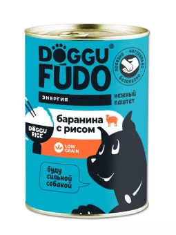 Doggufūdo консервы для собак баранина с рисом паштет 400г фото, цены, купить