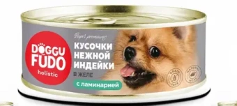 Doggufūdo Holistic консервы для собак кусочки нежной индейки в желе 80г фото, цены, купить