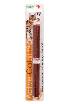 TiTBiT Палочки мясные ActivCat с Ягненком и Клетчаткой для кошек 4шт ъ фото, цены, купить