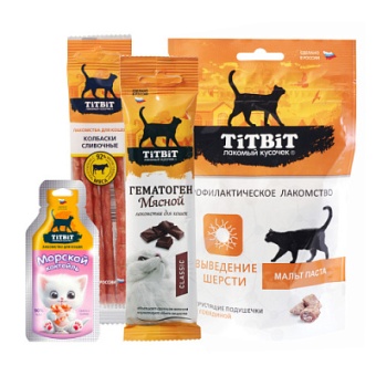 TiTBiT Набор подарочный для кошек (Новогодняя коллекция)  фото, цены, купить