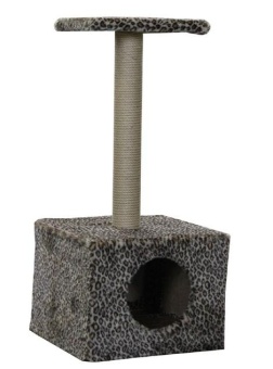 Пушок Квадратный домик с когтеточкой  для кошек