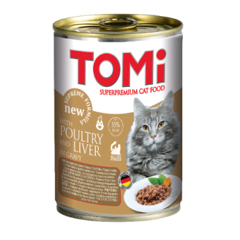 TOMI консервы 400г с уткой,печенью в соусе для кошек фото, цены, купить
