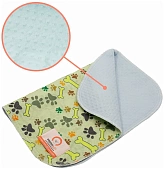 Мисоко Пеленка многоразовая 70*80см Косточки зеленая фото, цены, купить