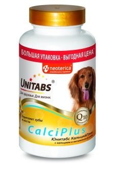 Unitabs  CalciPlus с Q10 200таб кальций для собак фото, цены, купить