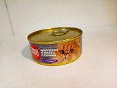 Cattofūdo Holistic консервы Кусочки в желе куриного филе и трески с сурими и овощами 80г фото, цены, купить