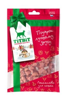 TiTBiT Крекер рыбки для кошек (Новогодняя коллекция) 80г  фото, цены, купить