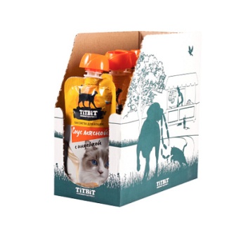 TiTBiT Соус мясной с индейкой лакомство для кошек 100 г фото, цены, купить