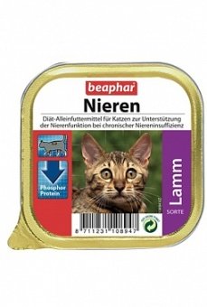 Beaphar Neiren Lamm 100г паштет из ягненка при почечной недостаточности у кошек фото, цены, купить