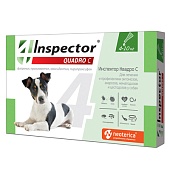 Inspector QUADRO (Инспектор Квадро) 3пип*1мл  4-10кг для собак на холку фото, цены, купить
