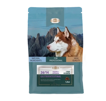 Breeder's Way Gastrointesinal сухой корм для средних и крупных пород индейка, отруби 1,8кг фото, цены, купить