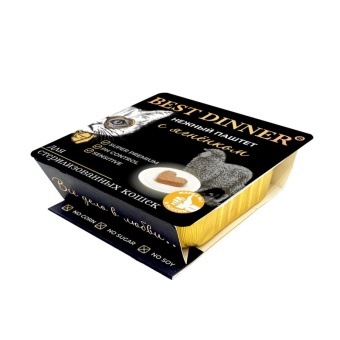 Best Dinner паштет для стерилизованных с ягненком 100г  фото, цены, купить