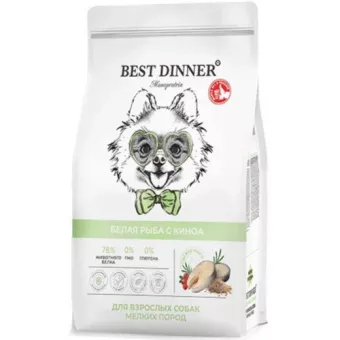 Best Dinner Monoprotein Adult Mini Fish&Quinoa для собак мелких пород с белой рыбой и киноа 1,5кг фото Best Dinner Monoprotein Adult Mini Fish&Quinoa для собак мелких пород с белой рыбой и киноа 1,5кг фото, цены, купить