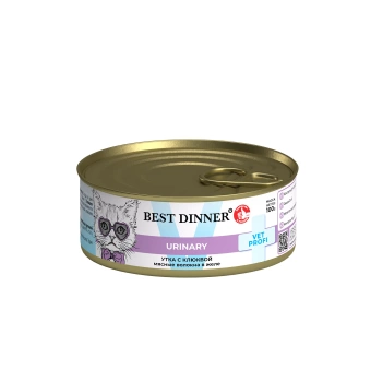 Best Dinner Exclusive Vet Profi Urinary консервы утка с клюквой для кошек при МКБ  100г фото, цены, купить