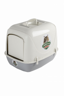 Туалет Сибирская Кошка " АЛЬБУС" закрытый с сеткой Пепельный фото, цены, купить