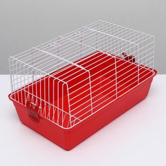 Клетка для кролика 60*36*32см с кормушкой для сена фото, цены, купить