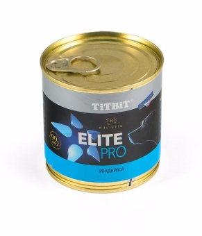 TiTBiT Elite Pro консервы 240г с индейкой для собак фото, цены, купить