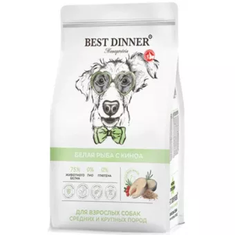 Best Dinner Monoprotein  Medium Maxi Fish&Quinoa для собак ср. и круп. пород с рыбой и киноа 2кг фото Best Dinner Monoprotein  Medium Maxi Fish&Quinoa для собак ср. и круп. пород с рыбой и киноа 2кг фото, цены, купить