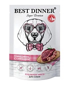 Best Dinner Super Premium Рубленное мясо Говядина с Сердцем 340г, пауч фото, цены, купить