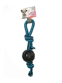 M-Pets игрушка для собак из каната TWIST Prickly 42см синяя фото, цены, купить