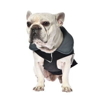 Куртка Pet-it Водонипроницаемая на флисе Чёрная с серым/Светоотраж.полосы фото, цены, купить
