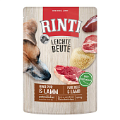 Rinti Leichte beute Rind Pur + Lamm для собак с говядиной и ягненком пауч 400г фото, цены, купить