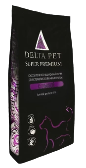 DELTA PET Cat для стерилизованных кошек с рыбой 10 кг фото, цены, купить