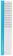 Расчёска DeLight алюмин. 19,5см с плоской синей ручкой 64зуба 29мм фото, цены, купить