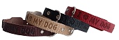 Ошейник 18мм натуральная кожа, рептилия тисненый "MY DOG" фото, цены, купить