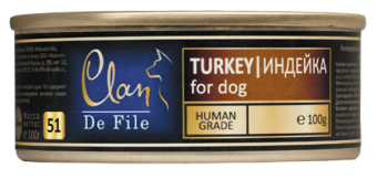 Clan De File консервы 100г кусочки индейки для собак фото, цены, купить