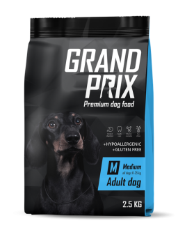 GRAND PRIX ADULT Medium с курицей для средних пород собак 2,5кг фото, цены, купить