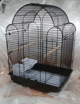 Клетка для птиц 42*30*57см, черная фото, цены, купить
