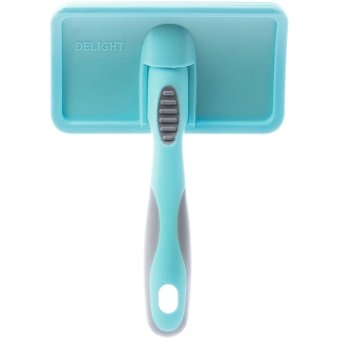 Пуходерка DeLight  AQUA пластик с каплей, средняя фото, цены, купить