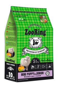 ZooRing Mini Puppy Junior  Ягненок, тыква, рис для щенков мини пород 10кг фото, цены, купить