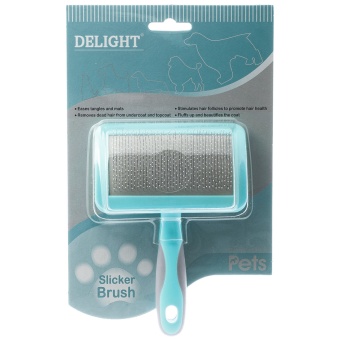 Пуходерка DeLight  AQUA пластик с каплей, средняя фото, цены, купить