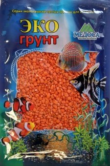 Грунт Медоса 1кг 2-5мм Мраморная Крошка оранжевый  фото, цены, купить