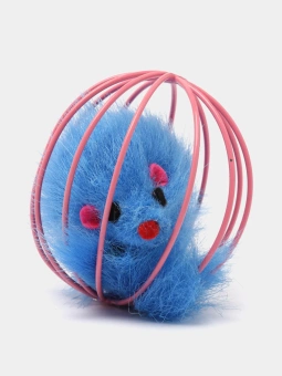 Мышь меховая в шаре 6см с мятой фото, цены, купить