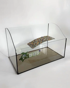 Террариум - черепашник Cariby-40, с островком, прямоугольной формы фото, цены, купить