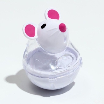 Игрушка-неваляшка "Мышка" с отсеком для лакомств(лакомства до 1см) 4,7*6,5см белая фото, цены, купить