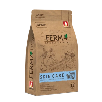 FERMA Skin Care сухой корм для кошек индейка, телятина, кролик 1.5кг фото, цены, купить