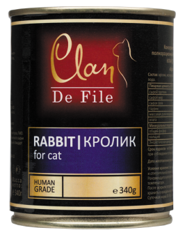 Clan De File консервы 340г кусочки кролика для кошек фото, цены, купить