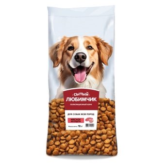 Корм для собак Сытый любимчик, Мясное ассорти 12 кг  фото, цены, купить