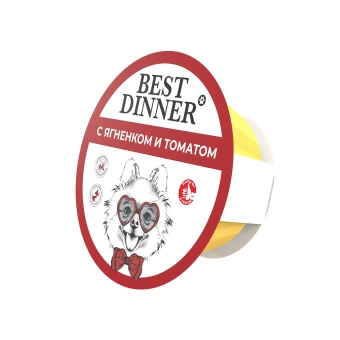 Best Dinner  Консервы с ягненком и томатами 0,1 кг для собак фото, цены, купить