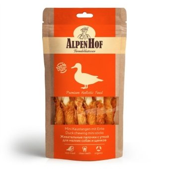 AlpenHof Жевательные палочки с уткой для мелких собак и щенков 50г  фото, цены, купить