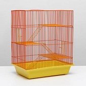 Клетка для грызунов "Гризли-4"  40*30*42 с железной лестницей фото, цены, купить