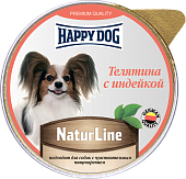 HappyDOG Natur Line консервы 125г паштет телятина с индейкой фото, цены, купить