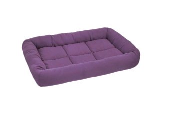 Лежак прямоугольный  с валиком №5 Дарэлл, серия"БАТУТ-Бархат",фиолет.,97*67*10см ъ фото, цены, купить